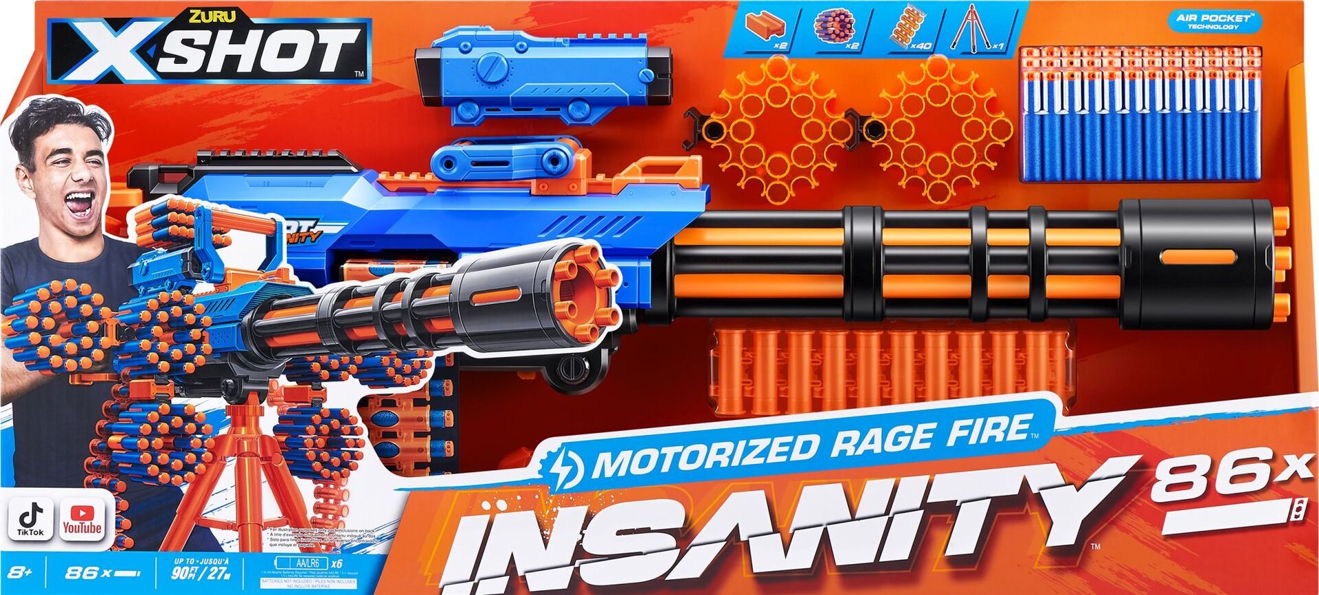 XS Insanity Blaster Rage Fire Gatlin rot